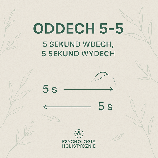 5 sekund wdech, 5 sekund wydech